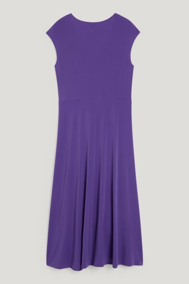 Damen - Fit & Flare Kleid - violett