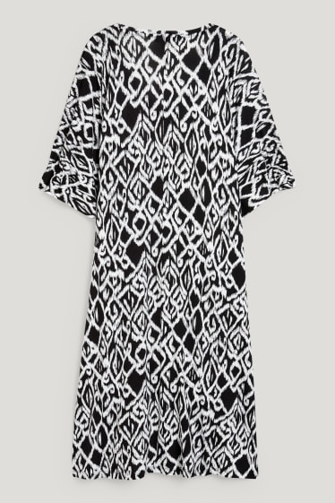 Femmes - Robe - à motif - blanc / noir