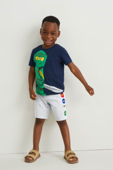 Toddler Boys - Set van 2 - Lego Ninjago - sweatshorts - blauw