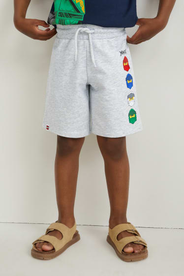 Toddler Boys - Set van 2 - Lego Ninjago - sweatshorts - blauw