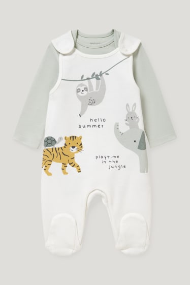 Baby Boys - Strampler-Set - 2 teilig - weiß