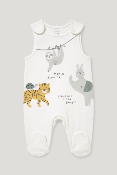 Baby Boys - Strampler-Set - 2 teilig - weiß