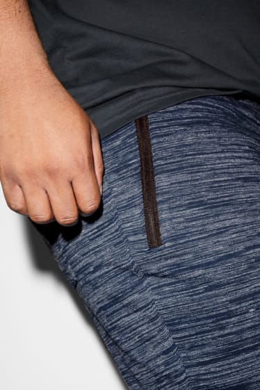 Clockhouse homme - Shorts en molleton - bleu foncé-chiné