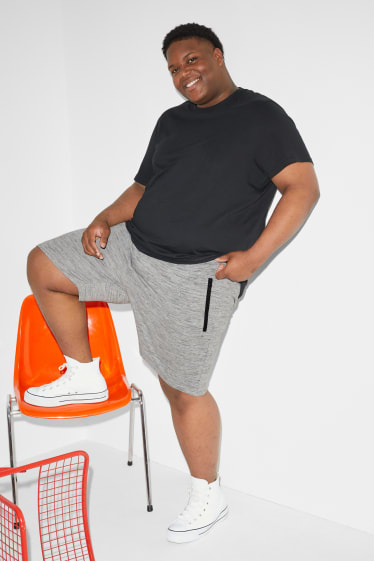 Clockhouse homme - Shorts en molleton - gris chiné