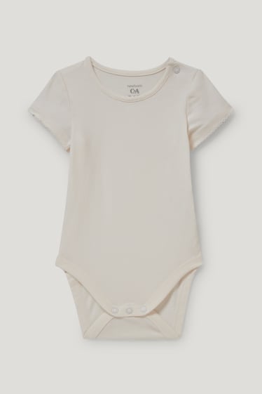 Baby Girls - Baby-outfit - 3-delig - crème wit