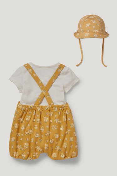 Baby Girls - Baby-outfit - 3-delig - crème wit