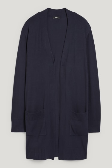 Damen - Basic-Strickjacke - dunkelblau