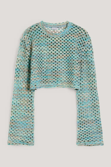 Clockhouse Girls - CLOCKHOUSE - Crop Pullover - türkis