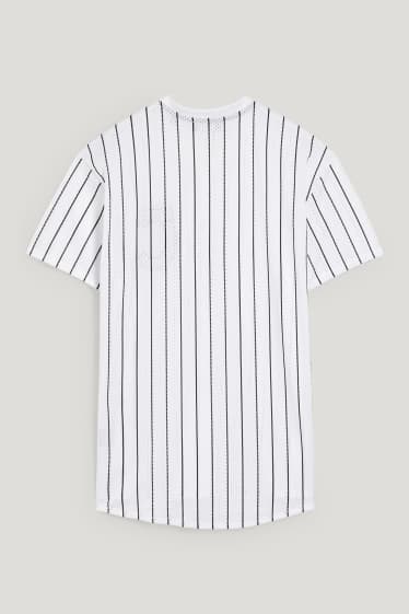 Clockhouse Boys - T-shirt - a righe - bianco