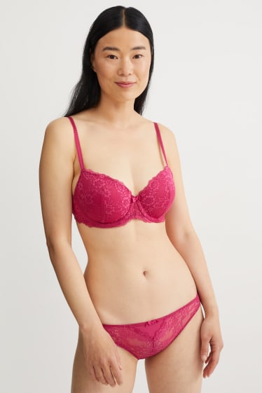 Femmes - Soutien-gorge à armature - FULL COVERAGE - ampliforme - rose foncé