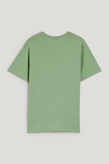 Reverskraag - SmileyWorld® - T-shirt - groen