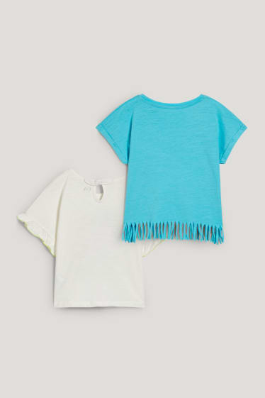 Toddler Girls - Multipack of 2 - short sleeve T-shirt - white