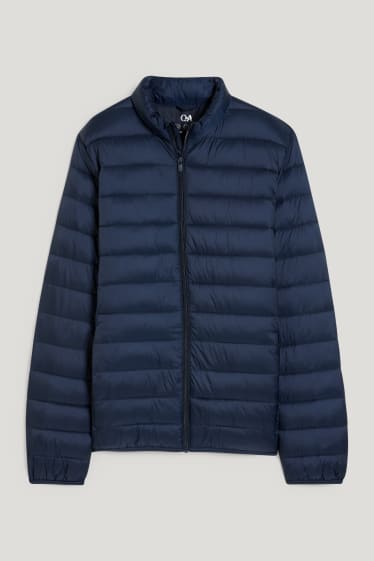 Heren - Gewatteerde jas - donkerblauw