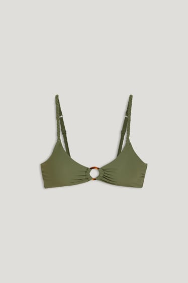 Femei - Top bikini - vătuit - LYCRA® XTRA LIFE™ - verde închis