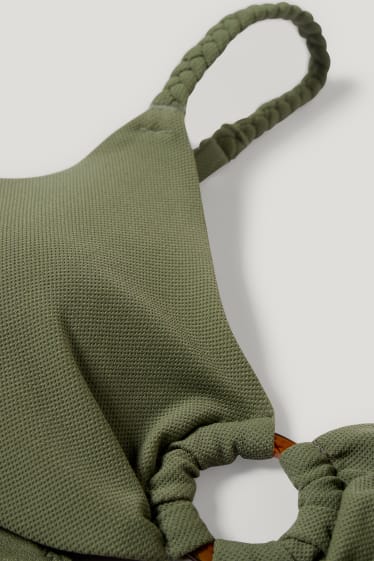 Femei - Top bikini - vătuit - LYCRA® XTRA LIFE™ - verde închis