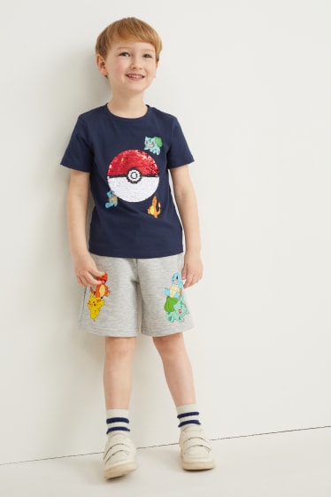 Toddler Boys - Pokémon - T-shirt - glanseffect - donkerblauw