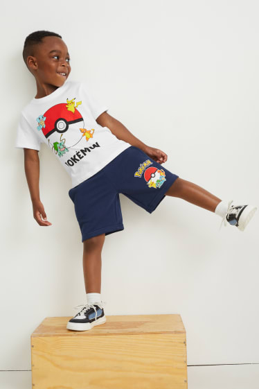 Toddler Boys - Set van 2 - Pokémon - T-shirt - wit
