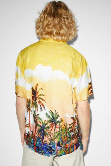 Clockhouse Boys - Overhemd - regular fit - reverskraag - geel