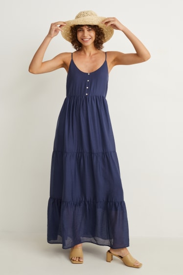 Damen - A-Linien Kleid - dunkelblau