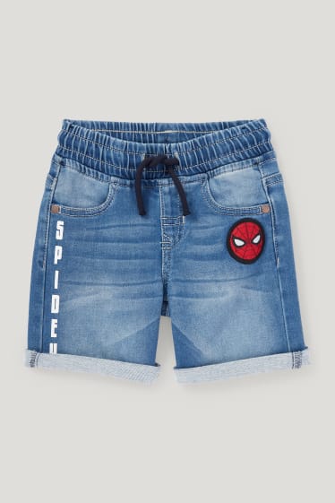 Toddler Boys - Spider-Man - Jeans-Bermudas - jeans-hellblau