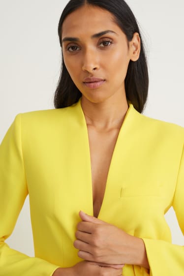 Women - Blazer - slim fit - yellow