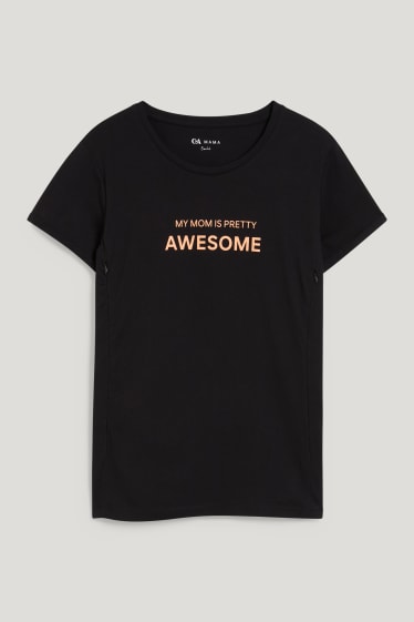 Femmes - T-shirt d'allaitement - noir