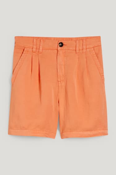 Damen - Bermudas - High Waist - orange