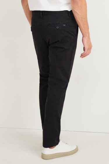 Pánské - Kalhoty chino - slim fit - Flex - LYCRA® - černá