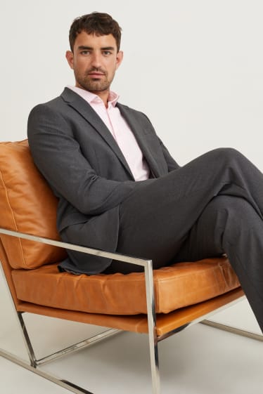 Herren - Hemd - Regular Fit - Cutaway - bügelleicht - rosa