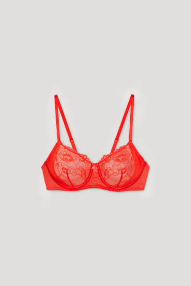 Femmes - Soutien-gorge à armature - rouge