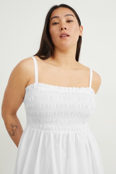 Kobiety - Sukienka fit & flare - biały