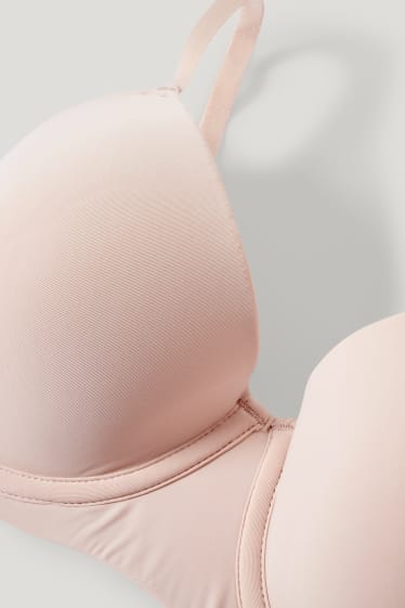 Damen - BH mit Bügel - DEMI - wattiert - hellbeige