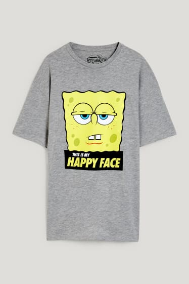 Clockhouse niños - Camiseta - Bob Esponja - gris jaspeado