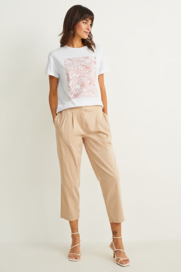 Kobiety - T-shirt - śnieżnobiały