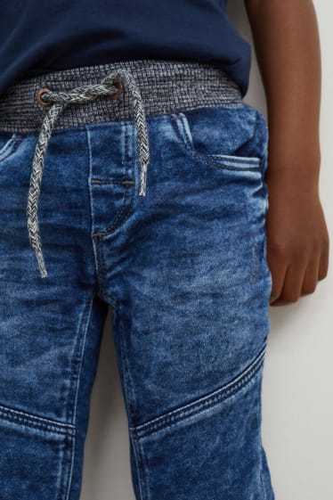 Toddler Boys - Curved Jeans - Jog Denim - jeans-blaugrau