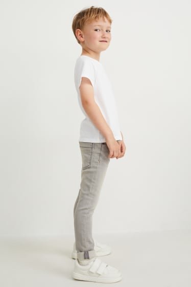 Mali chłopcy - Skinny Jeans - Jog Denim - dżins-szary