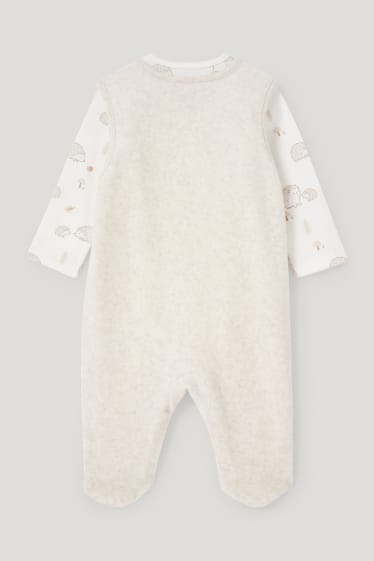 Baby Girls - Strampler-Set - 2 teilig - hellbraun