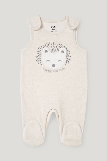 Baby Girls - Strampler-Set - 2 teilig - hellbraun