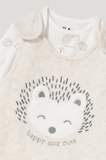 Baby Girls - Strampler-Set - 2 teilig - hellbraun