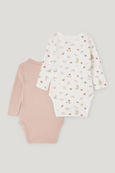 Baby Girls - Multipack 2 buc. - body petrecut bebeluși - bej deschis
