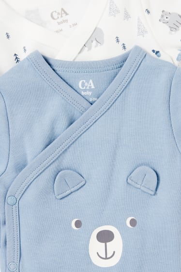 Baby Boys - Multipack 2er - Baby-Wickelbody - blau
