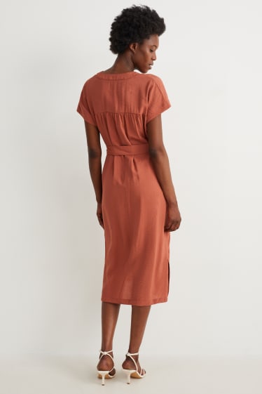 Damen - Kleid - braun