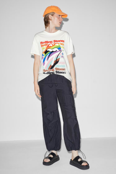 Clockhouse Girls - CLOCKHOUSE - T-shirt - Rolling Stones - kremowobiały