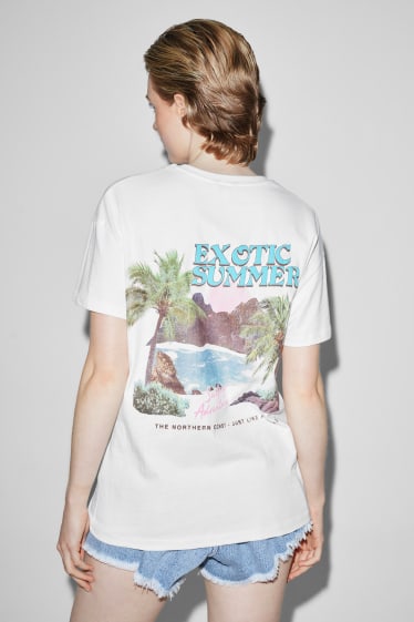 Clockhouse Girls - CLOCKHOUSE - T-shirt - kremowobiały