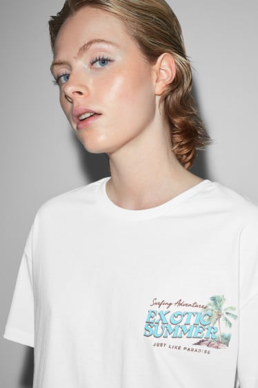 Clockhouse Girls - CLOCKHOUSE - T-shirt - kremowobiały