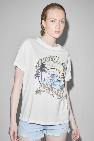 Clockhouse Girls - CLOCKHOUSE - T-shirt - biały