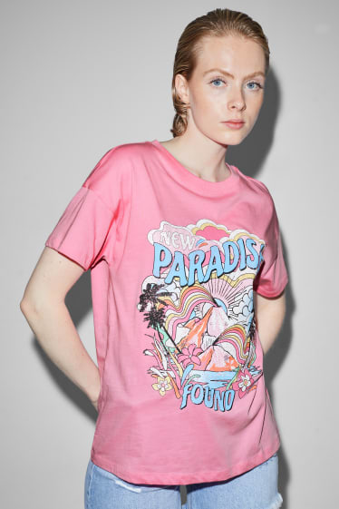 Clockhouse Girls - CLOCKHOUSE - T-shirt - różowy