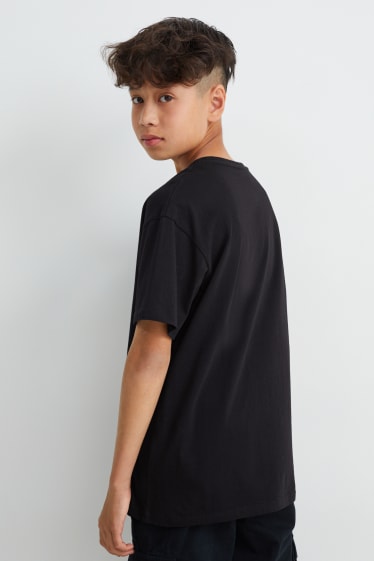Reverskraag - Set van 2 - Sonic - T-shirt - zwart