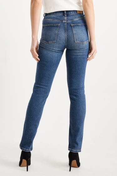 Femei - Slim jeans - talie înaltă - denim-albastru