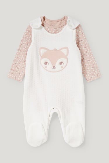 Baby Girls - Strampler-Set - 2 teilig - zartrosa